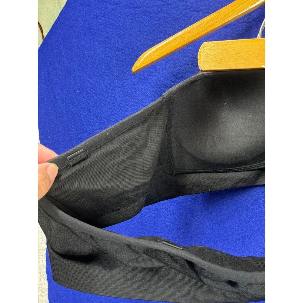 Minimalist Womens No Boundaries Strapless Bandeau Bra XXL Black